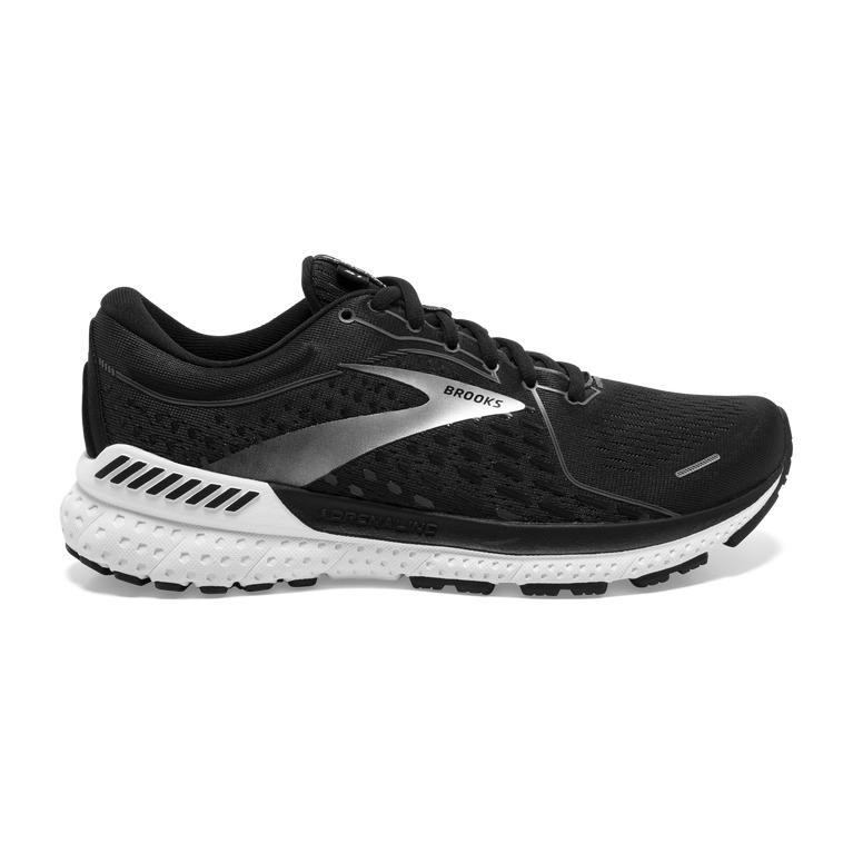 Brooks Adrenaline GTS 21 Women's Road Running Shoes - Black Pearl/White (71654-FRWE)